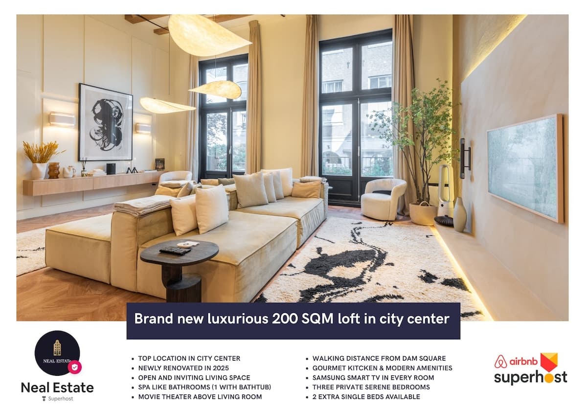 Renovated luxurious 200 SQM loft in city center